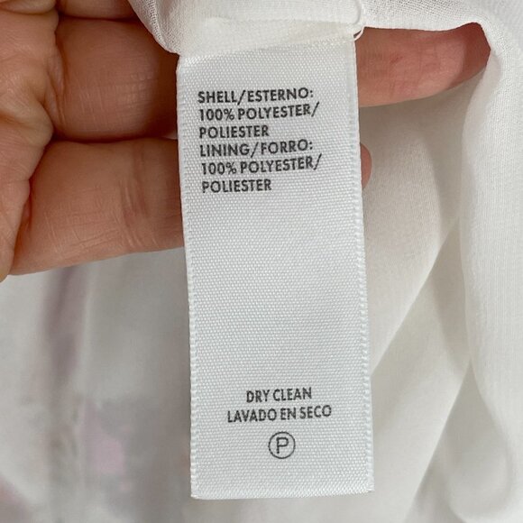 Rebecca Minkoff Giselle Floral Print Cap Sleeve Tiered Drawstring Waist Dress 8 - Picture 6 of 7